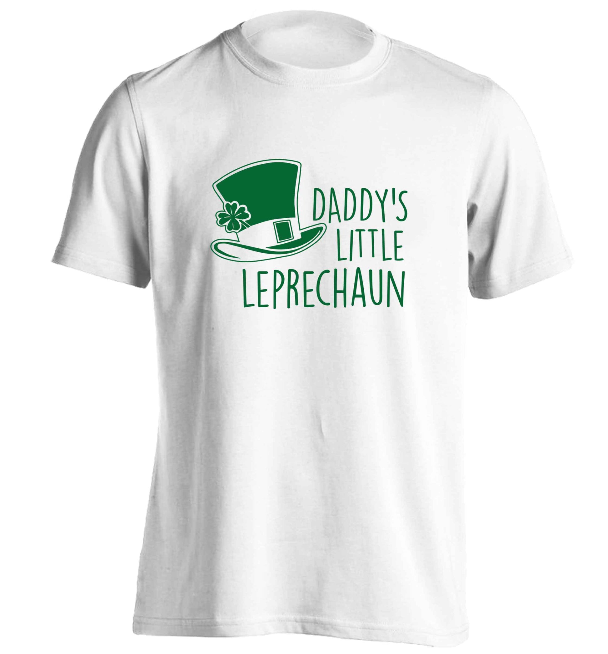 Daddy's lucky charm adults unisex white Tshirt 2XL
