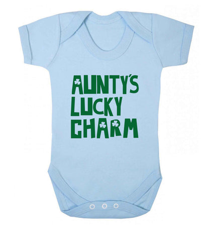 Aunty's lucky charm baby vest pale blue 18-24 months