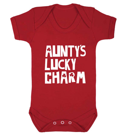 Aunty's lucky charm baby vest red 18-24 months