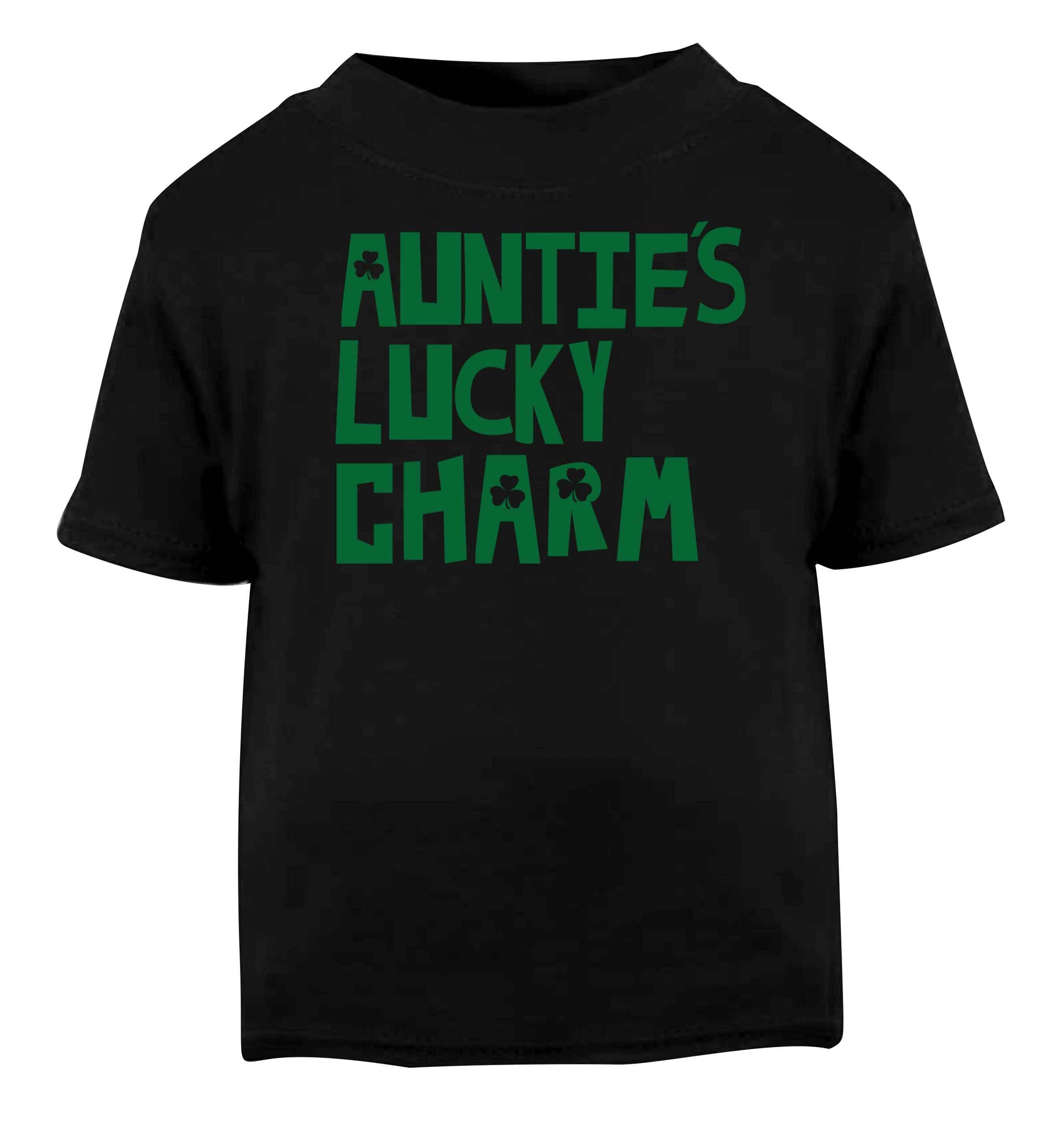 Auntie's lucky charm Black baby toddler Tshirt 2 years