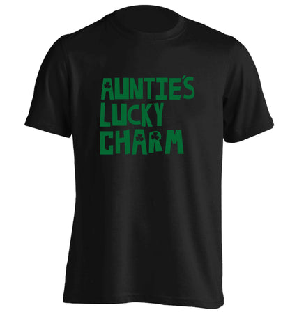 Auntie's lucky charm adults unisex black Tshirt 2XL