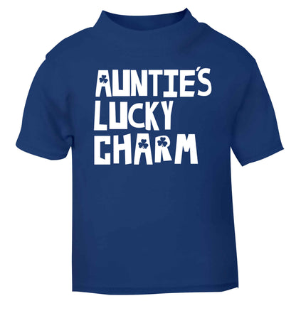 Auntie's lucky charm blue baby toddler Tshirt 2 Years