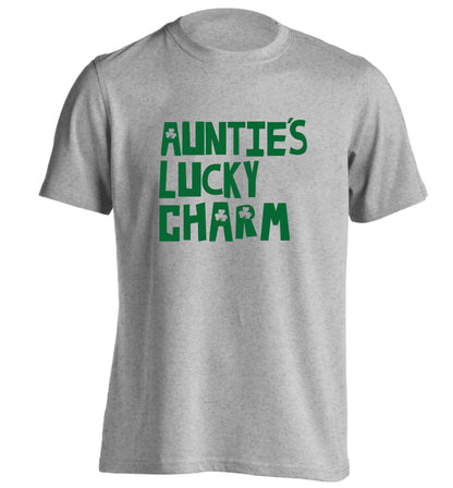 Auntie's lucky charm adults unisex grey Tshirt 2XL