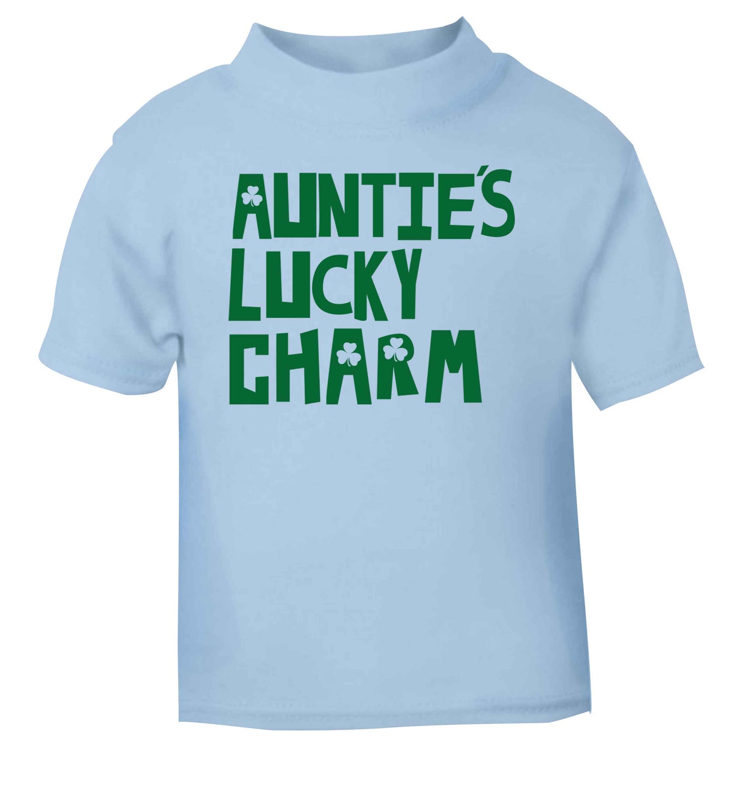 Auntie's lucky charm light blue baby toddler Tshirt 2 Years
