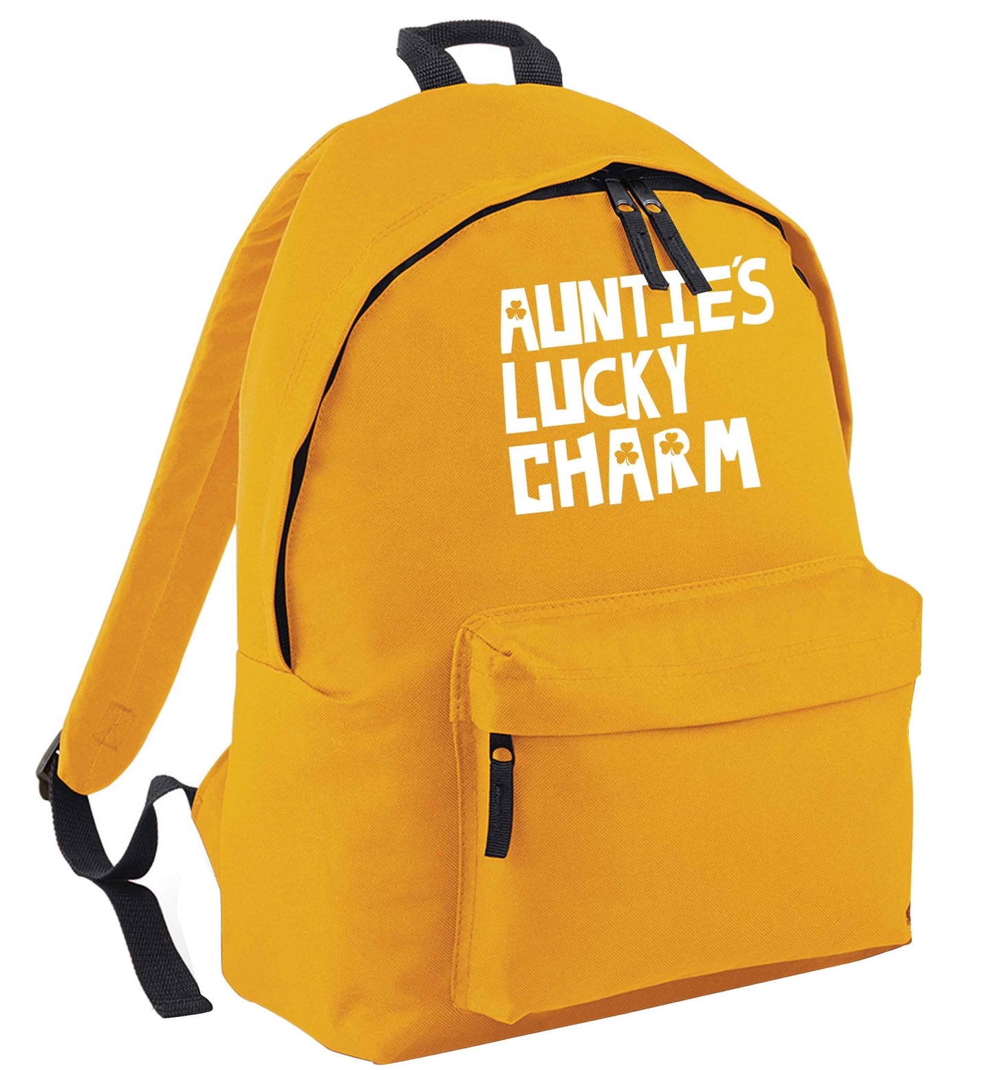 Auntie's lucky charm mustard adults backpack