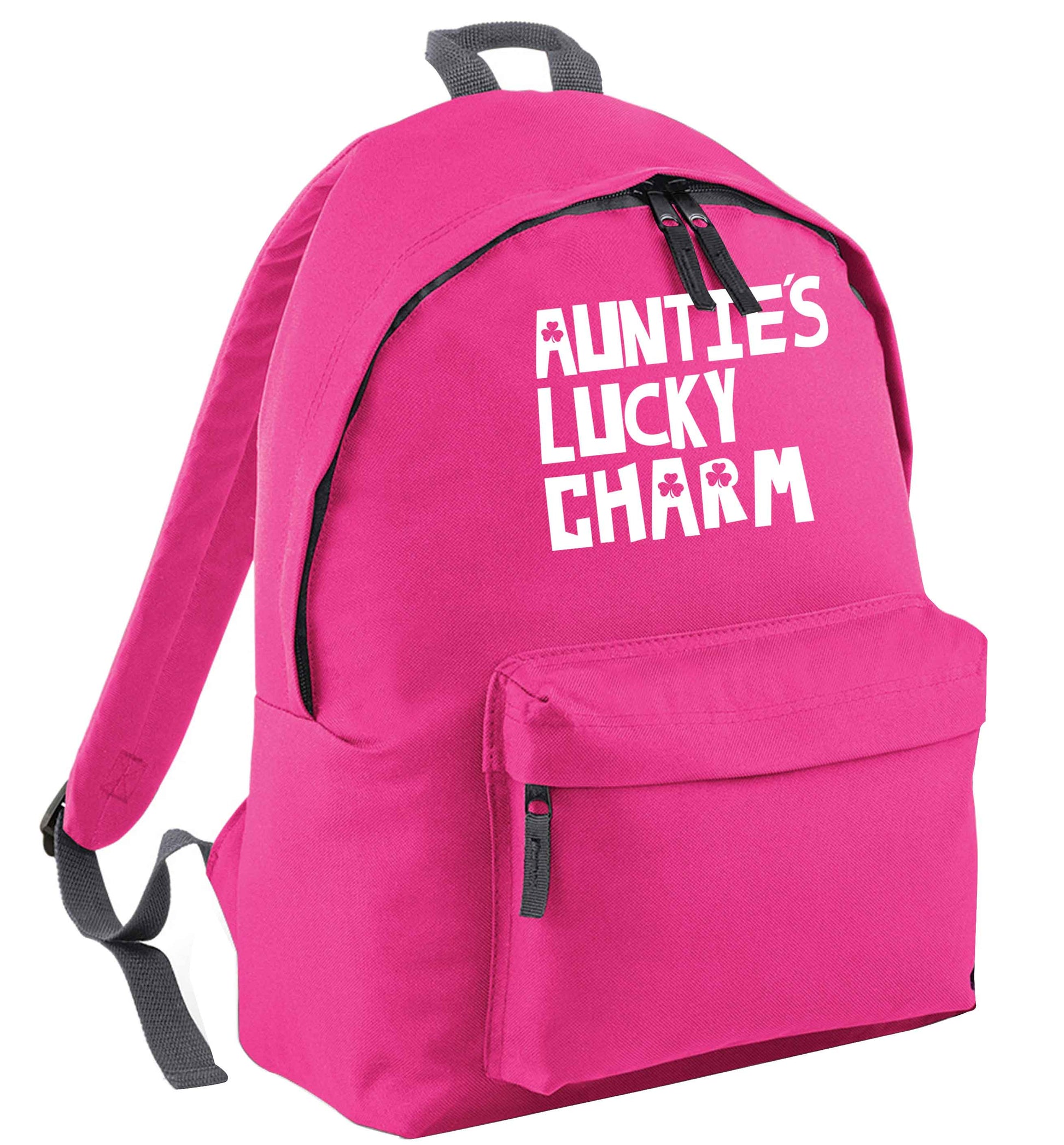 Auntie's lucky charm pink adults backpack