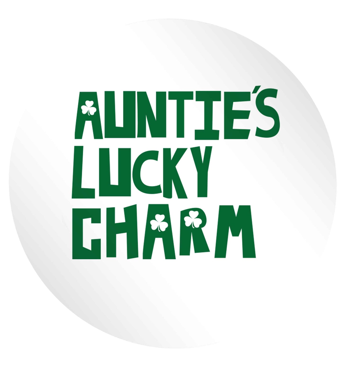 Auntie's lucky charm 24 @ 45mm matt circle stickers