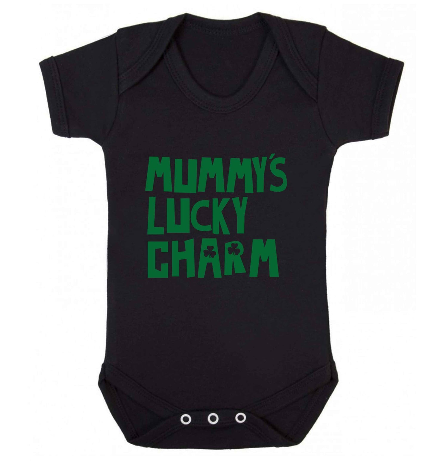 Mummy's lucky charm baby vest black 18-24 months