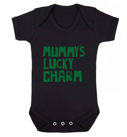 Mummy's lucky charm baby vest black 18-24 months