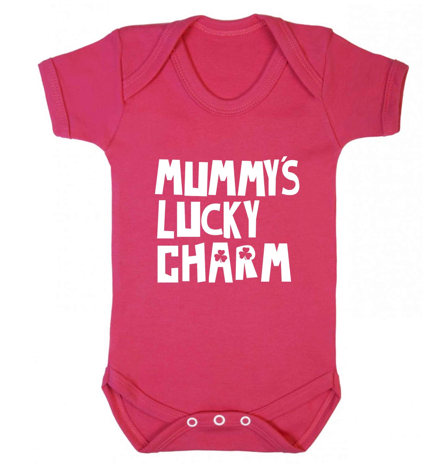 Mummy's lucky charm baby vest dark pink 18-24 months
