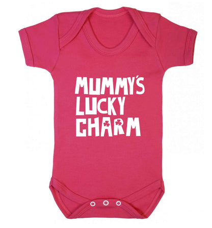 Mummy's lucky charm baby vest dark pink 18-24 months