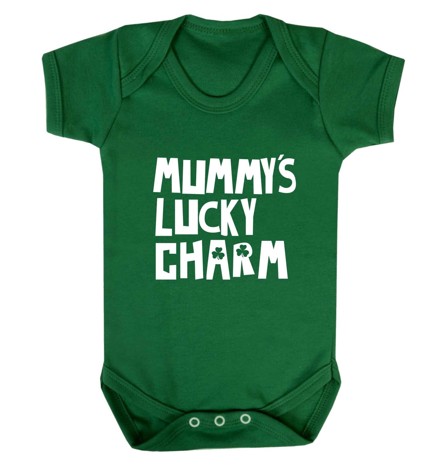 Mummy's lucky charm baby vest green 18-24 months