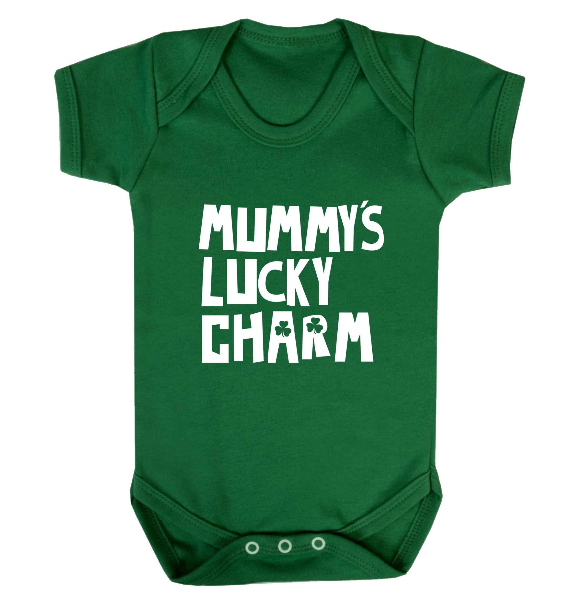 Mummy's lucky charm baby vest green 18-24 months
