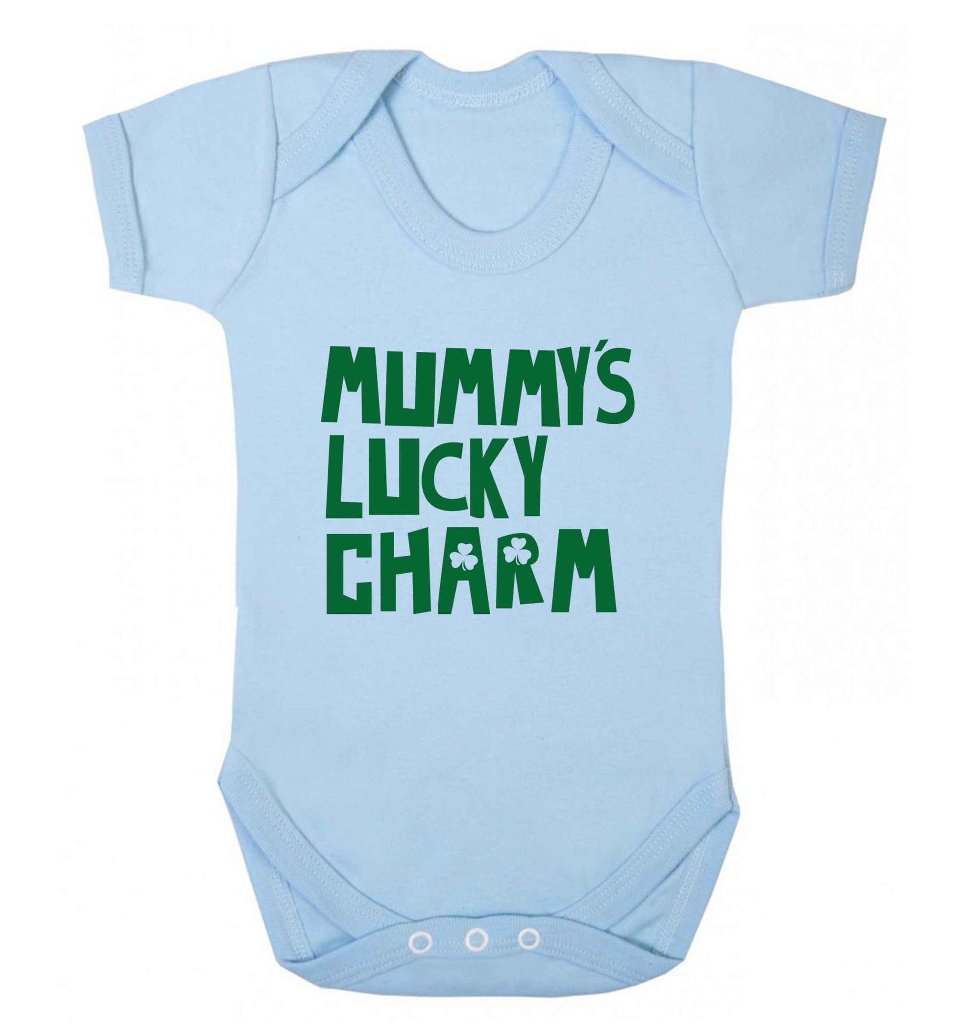 Mummy's lucky charm baby vest pale blue 18-24 months