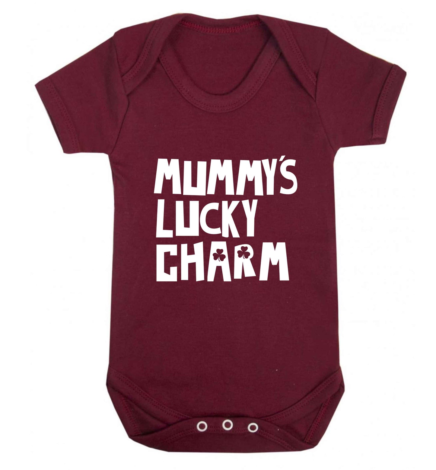 Mummy's lucky charm baby vest maroon 18-24 months