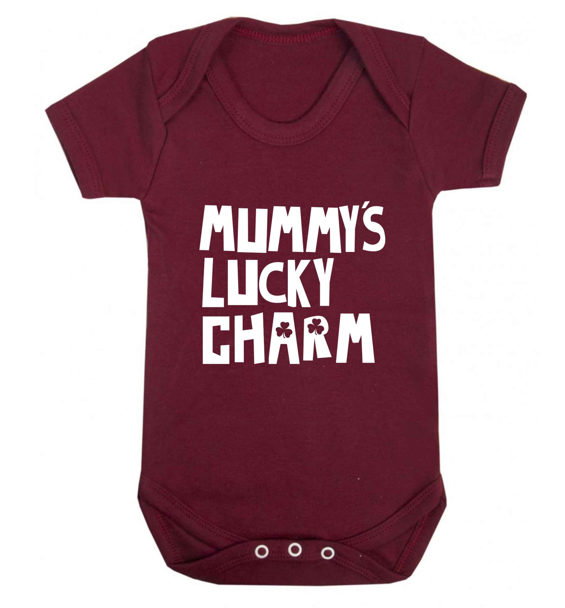 Mummy's lucky charm baby vest maroon 18-24 months