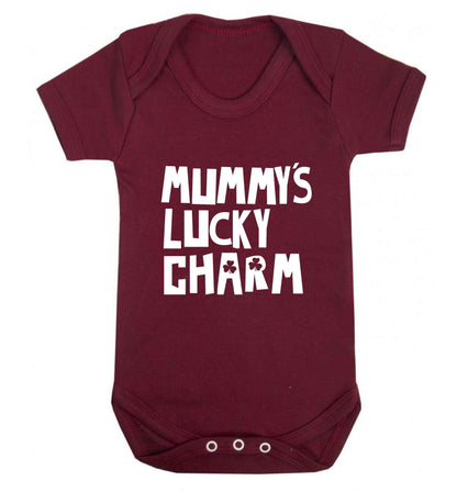 Mummy's lucky charm baby vest maroon 18-24 months