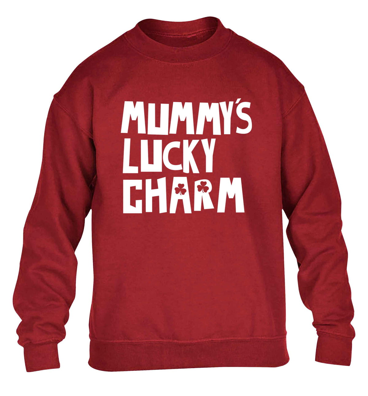 Mummy's lucky charm children's grey sweater 12-13 Years