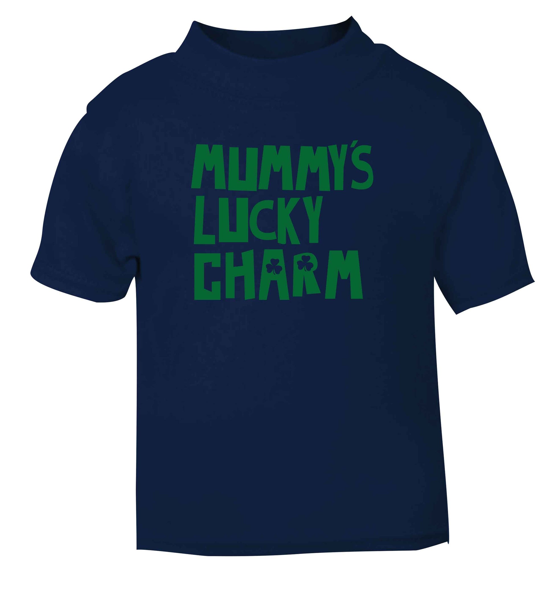 Mummy's lucky charm navy baby toddler Tshirt 2 Years