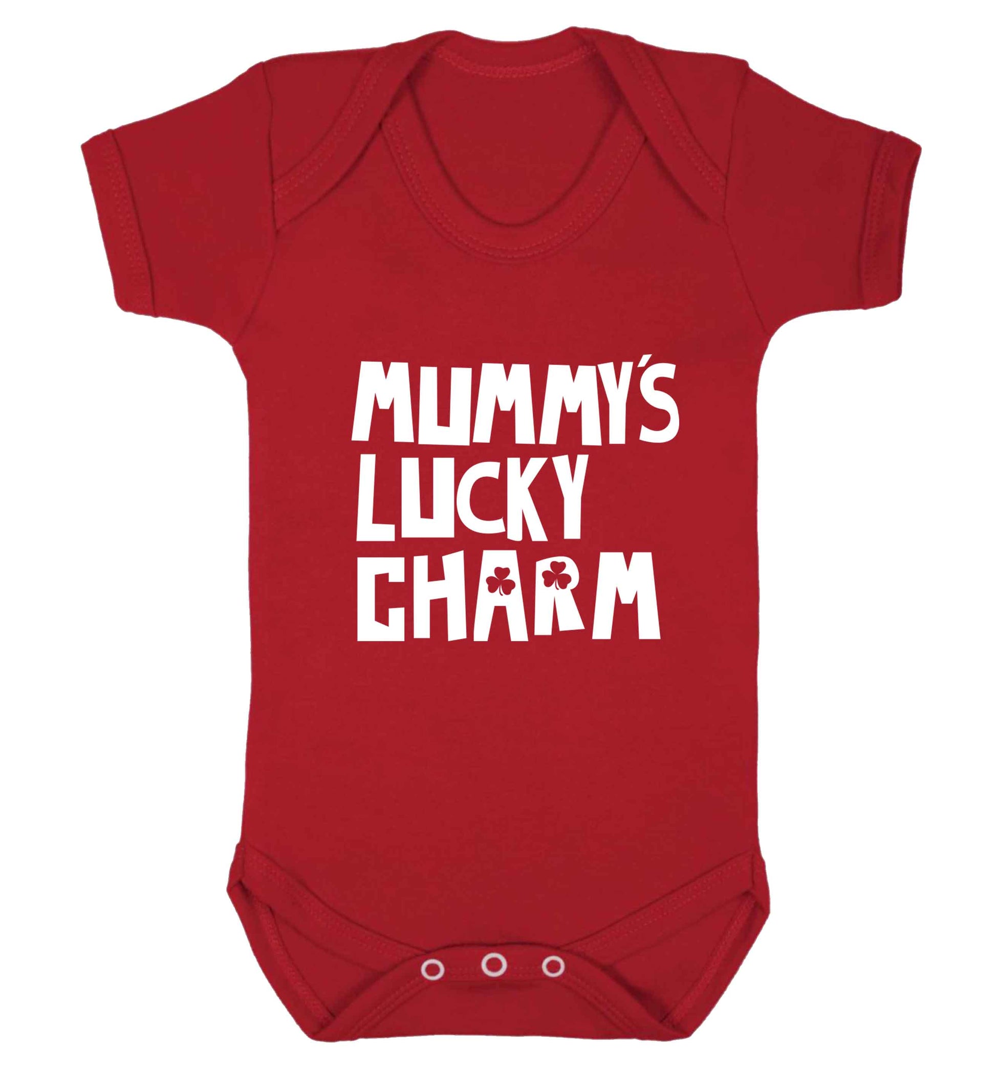 Mummy's lucky charm baby vest red 18-24 months