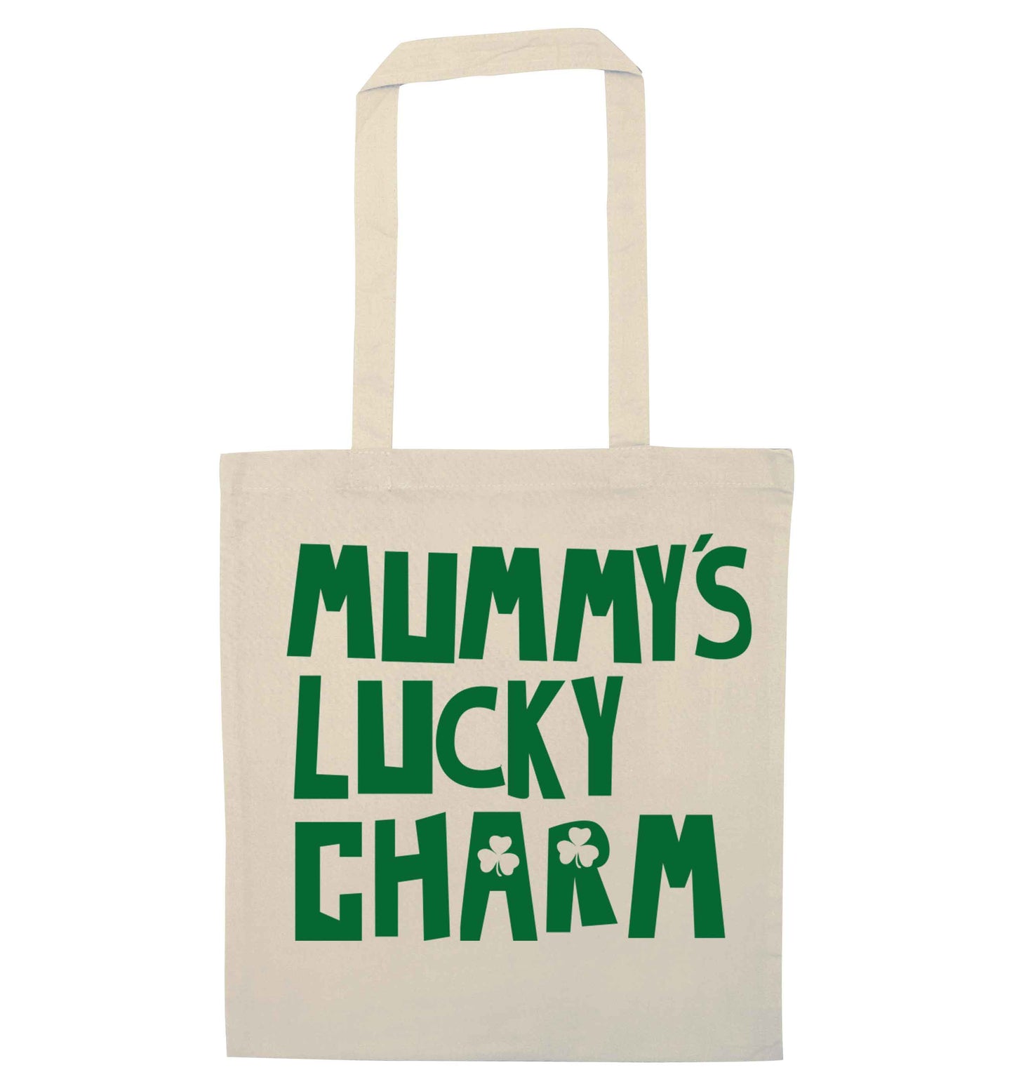 Mummy's lucky charm natural tote bag