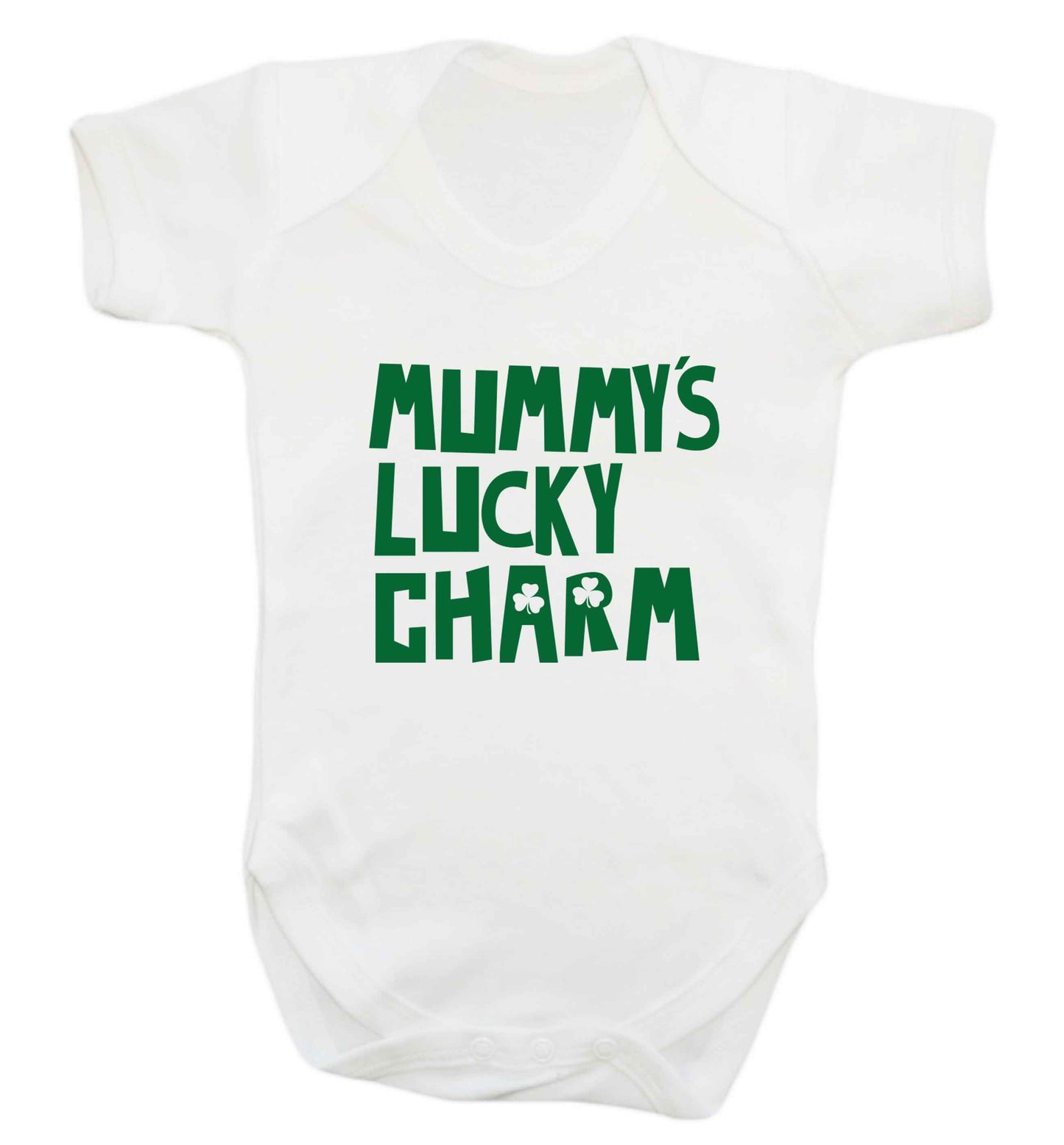 Mummy's lucky charm baby vest white 18-24 months
