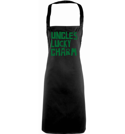 Uncles lucky charm adults black apron