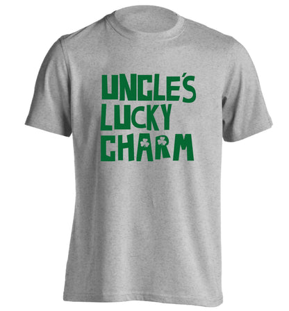 Uncles lucky charm adults unisex grey Tshirt 2XL