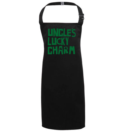 Uncles lucky charm black apron 7-10 years