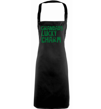 Grandad's lucky charm  adults black apron