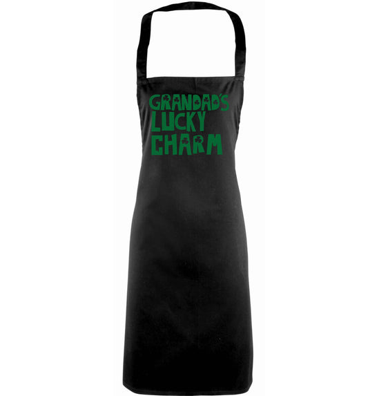 Grandad's lucky charm  adults black apron