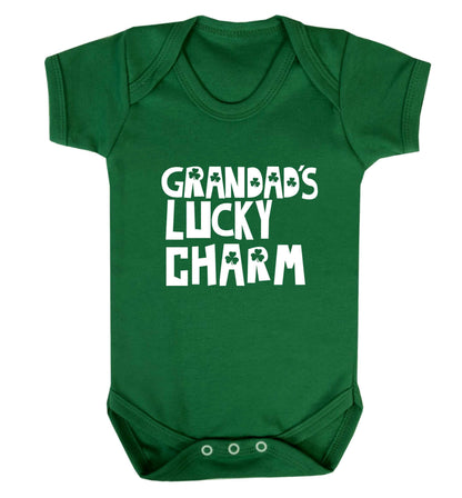 Grandad's lucky charm  baby vest green 18-24 months