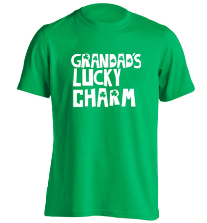 Grandad's lucky charm  adults unisex green Tshirt 2XL