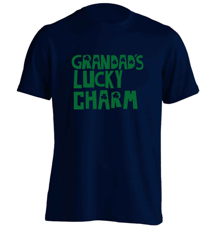 Grandad's lucky charm  adults unisex navy Tshirt 2XL