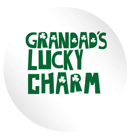 Grandad's lucky charm  24 @ 45mm matt circle stickers