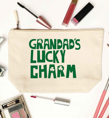 Grandad's lucky charm  natural makeup bag