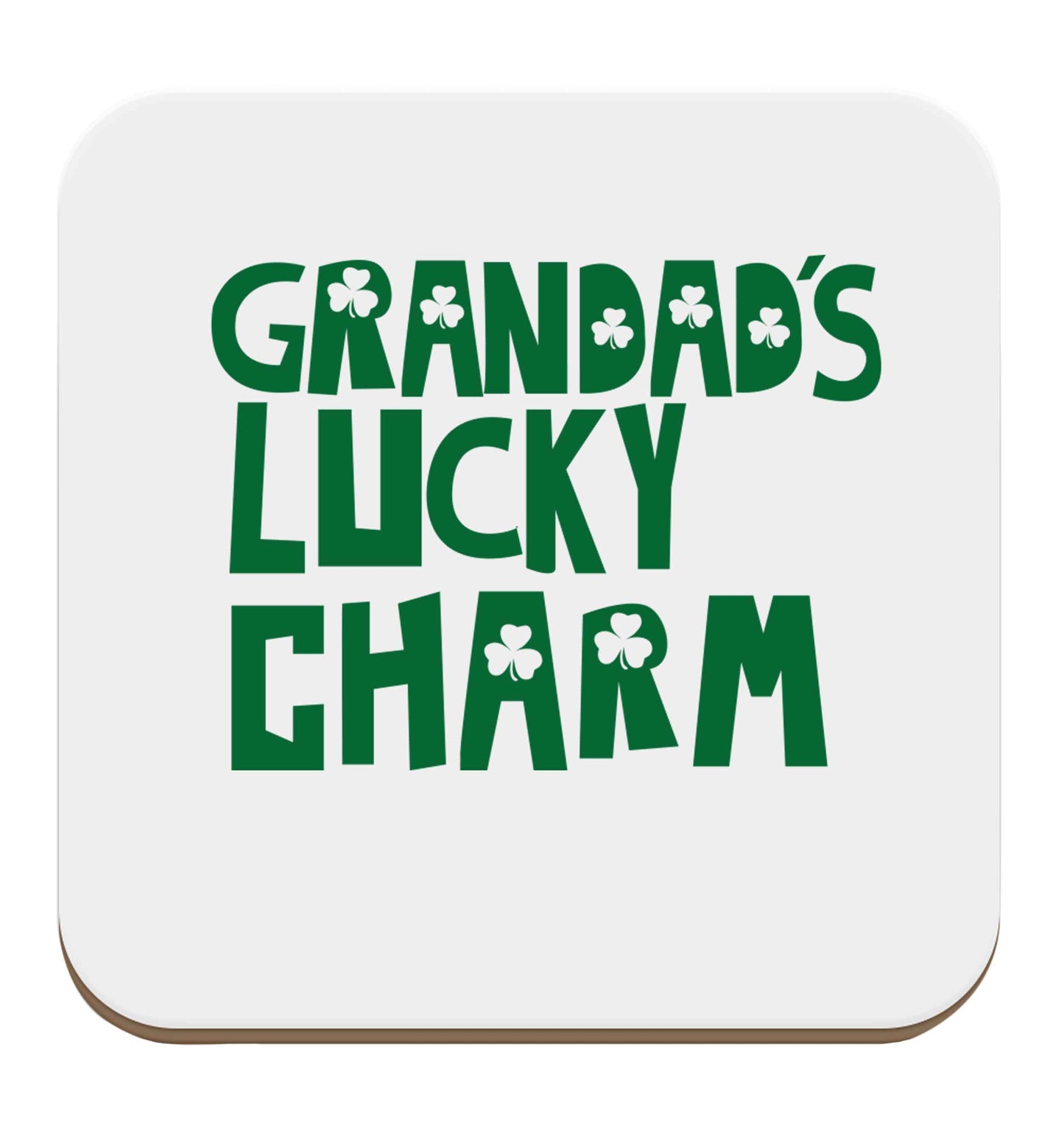 Grandad's lucky charm  set of four coasters