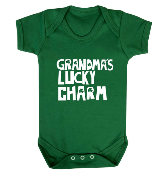 Grandma's lucky charm baby vest green 18-24 months