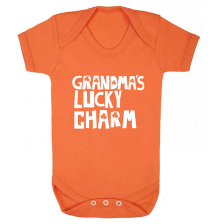 Grandma's lucky charm baby vest orange 18-24 months