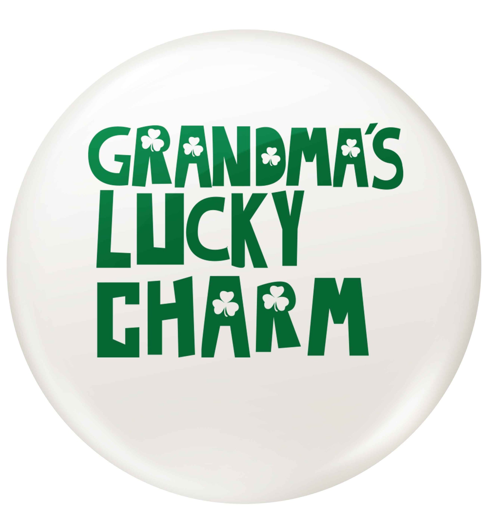 Grandma's lucky charm small 25mm Pin badge