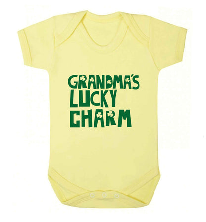 Grandma's lucky charm baby vest pale yellow 18-24 months
