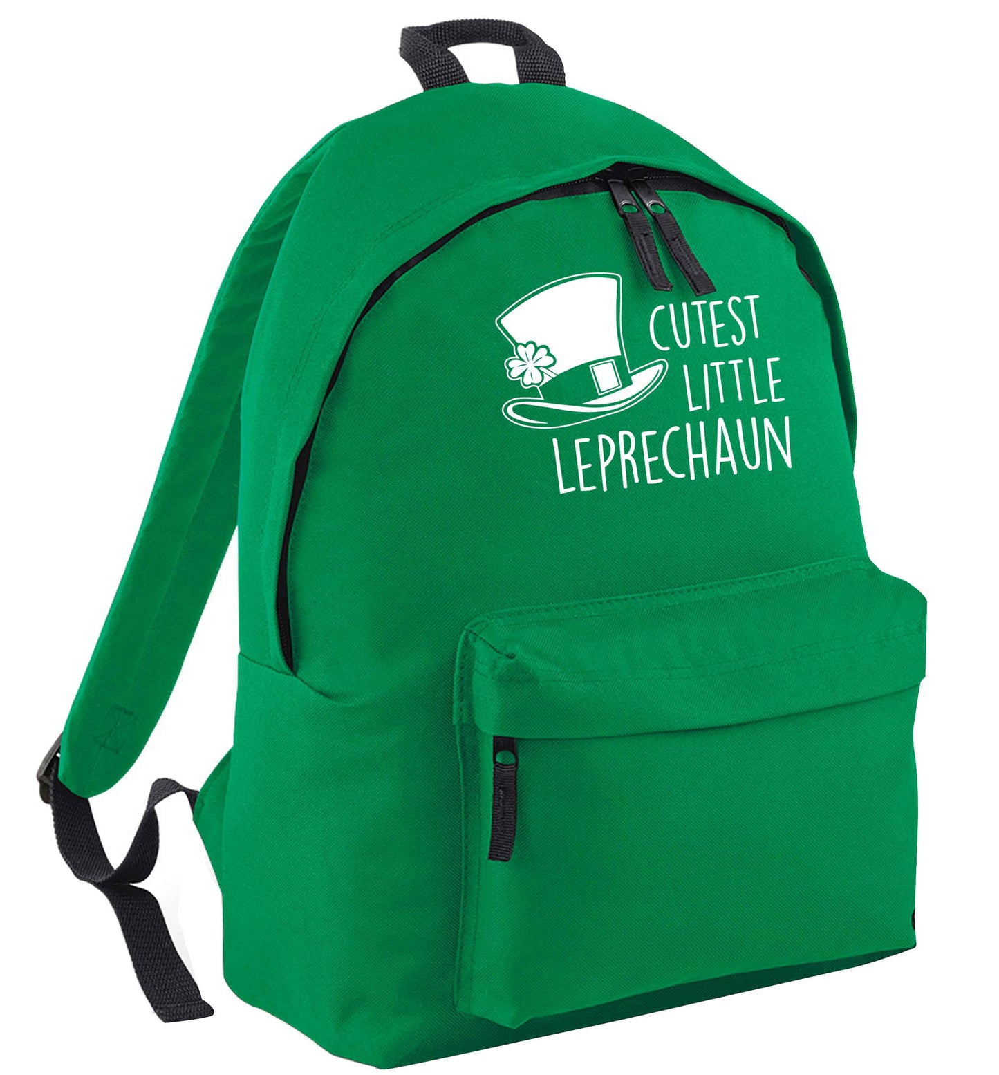 Cutest little leprechaun green adults backpack