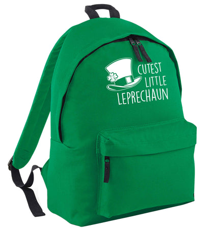 Cutest little leprechaun green adults backpack