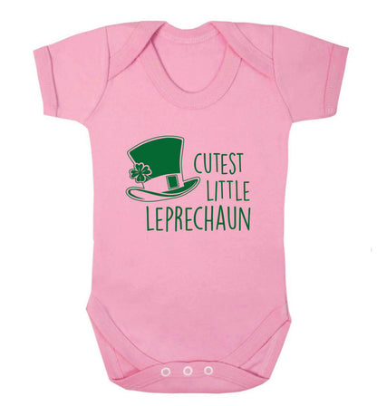 Cutest little leprechaun baby vest pale pink 18-24 months