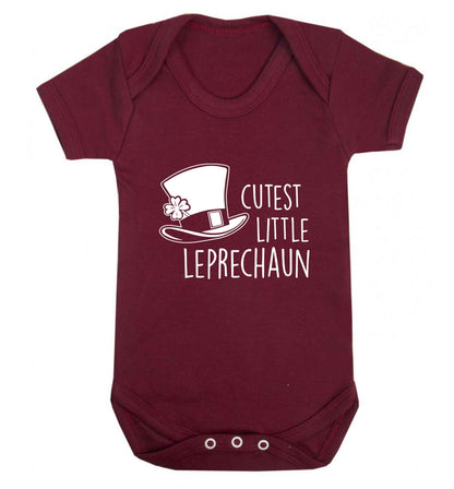Cutest little leprechaun baby vest maroon 18-24 months