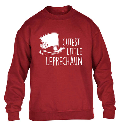 Cutest little leprechaun children's grey sweater 12-13 Years