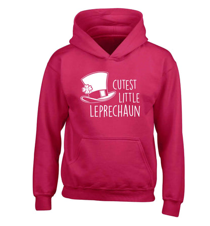 Cutest little leprechaun children's pink hoodie 12-13 Years
