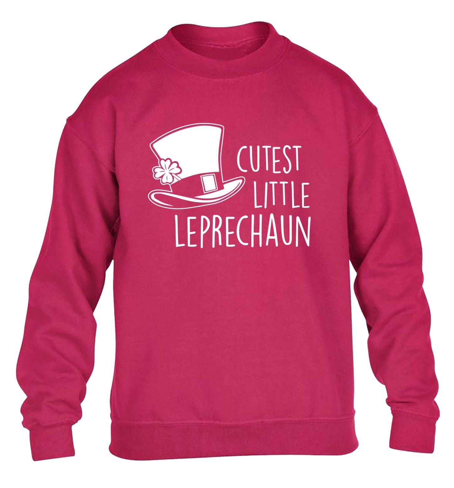 Cutest little leprechaun children's pink sweater 12-13 Years