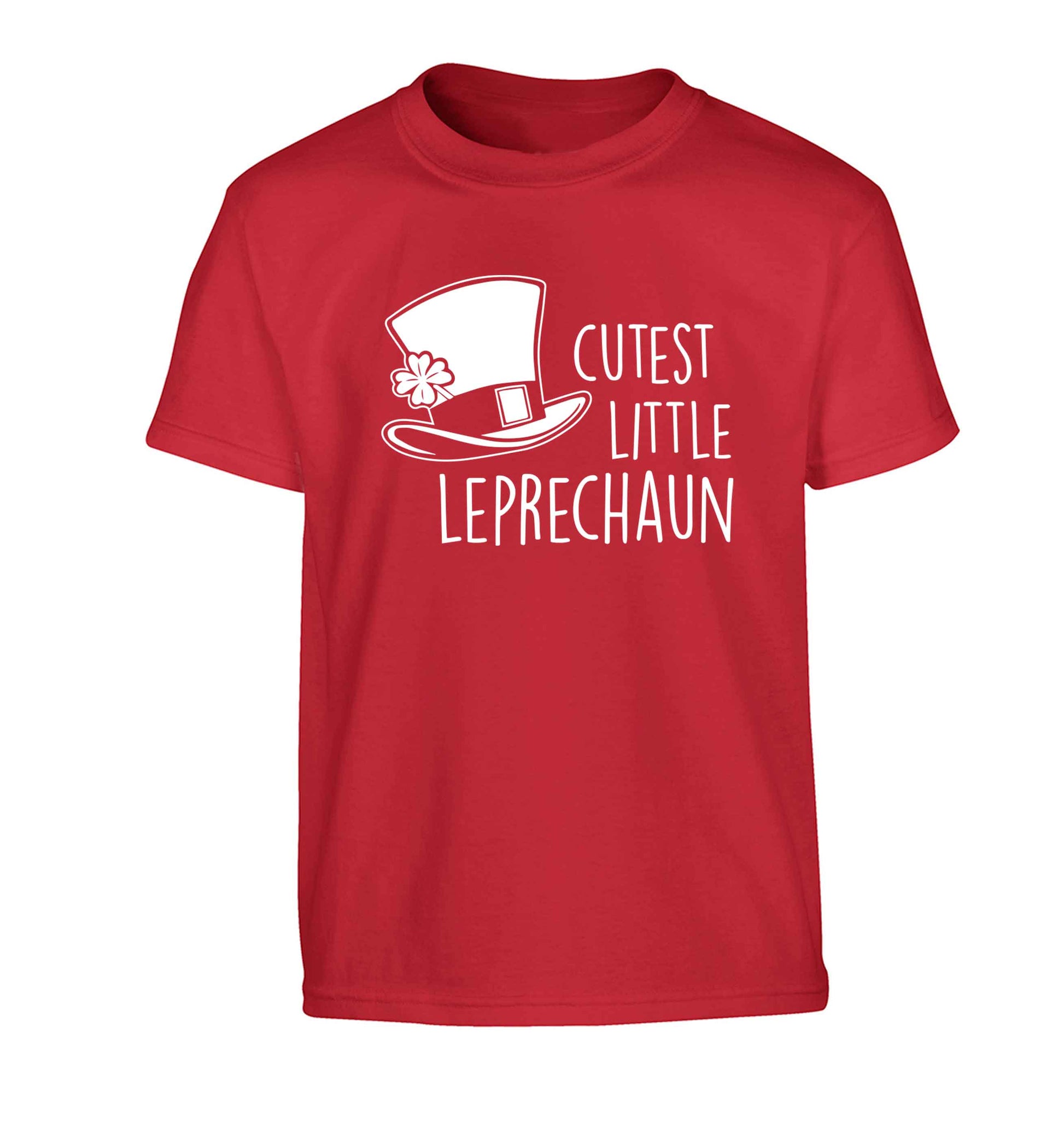 Cutest little leprechaun Children's red Tshirt 12-13 Years
