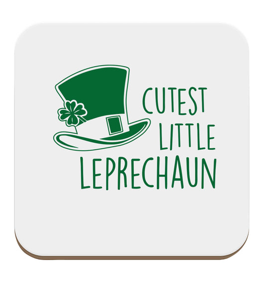Cutest little leprechaun set of four coasters